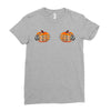 pumpkin skull hand Ladies Fitted T-Shirt