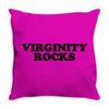 virginity rocks funny cool school church youth group abstinence purity Throw Pillow