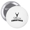 buck merry christmas Pin-back button