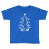 lit af christmas tree Toddler T-shirt
