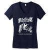 nihilist carnal leftovers entombed unleashed morbid Women's V-Neck T-Shirt