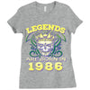 legends are born in 1986 hoodie 9 Ladies Fitted T-Shirt
