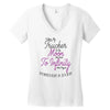 I Love My Trucker To The Moon And Back To Infinity And Beyond Forever Women's V-Neck T-Shirt