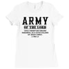 Army Of The Lord Christian T Shirts Bible Verse Ladies Fitted T-Shirt
