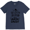 You Cant Scare Me I am Biker Daddy V-Neck Tee