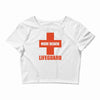 nude beach   lifeguard Crop Top