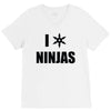 i heart ninjas V-Neck Tee