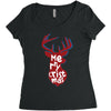 merry cristmas Women's Triblend Scoop T-shirt
