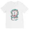 the girl and the dragon V-Neck Tee