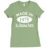 made in 1975 mens 40th birthday Ladies Fitted T-Shirt