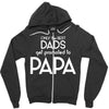 Only the Best Dads get Promoted to Papa Zipper Hoodie
