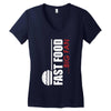 big fan of fast food Women's V-Neck T-Shirt