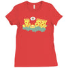 pizza campfire story Ladies Fitted T-Shirt