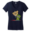 teddy monster Women's V-Neck T-Shirt