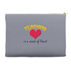 teaching is a work of heart Accessory Pouches