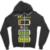 mommy low battery low energy Zipper Hoodie