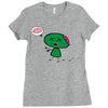 zombie cartoon Ladies Fitted T-Shirt