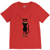 a cat always with me V-Neck Tee