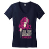 hair stylist virginity Women's V-Neck T-Shirt