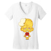 popelbob popcornkopf Women's V-Neck T-Shirt