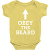 obey the beard funny Baby Bodysuit