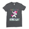 Born Unicorns-Born February Ladies Fitted T-Shirt