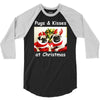 pug dog christmas 3/4 Sleeve Shirt