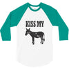 kiss my ass 3/4 Sleeve Shirt