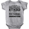 i am too emotionally attached to fictional characters Baby Bodysuit