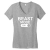beast mode on Women's V-Neck T-Shirt