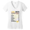Leo Facts Zodiac Women's V-Neck T-Shirt