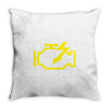 check engine light Throw Pillow