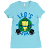 leo's gym Ladies Fitted T-Shirt