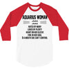 Aquarius Woman 3/4 Sleeve Shirt