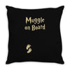 muggle on board maternity Throw Pillow