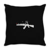 banksy style ak47 art   funny Throw Pillow