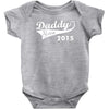 daddy since 2015   mens funny Baby Bodysuit