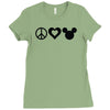 peace Ladies Fitted T-Shirt