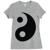 yin yang Ladies Fitted T-Shirt