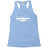 trumpet funny jazz music new Racerback Tank