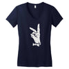 bunny sign Women's V-Neck T-Shirt