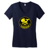 poseidon vintage scuba tank decal Women's V-Neck T-Shirt