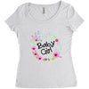 floral baby girl Women's Triblend Scoop T-shirt