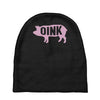 pig oink funny Baby Beanies