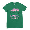 cool grandma saurus Ladies Fitted T-Shirt