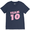team 10 light pink V-Neck Tee