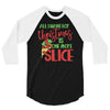 pizza christmas humor 3/4 Sleeve Shirt