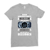 Never Underestimate A Man Who Watches Black Mirror And Was Born in Ladies Fitted T-Shirt