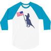 Patriotic T-Rex 3/4 Sleeve Shirt