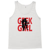geek girl 3 4 sleeve baseball Tank Top